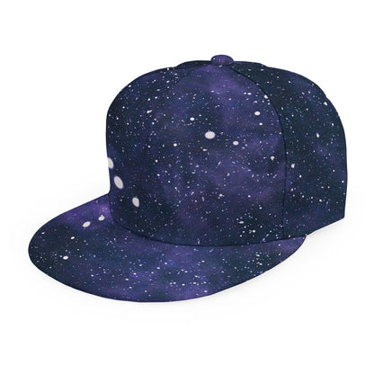 Dark Purple Galaxy Outer Space Print Snapback Cap