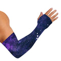 Dark Purple Galaxy Outer Space Print Sun Protection Arm Sleeves