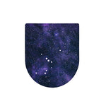 Dark Purple Galaxy Outer Space Print Toilet Lid Cover