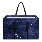 Dark Purple Galaxy Outer Space Print Utility Tote Bag
