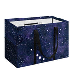 Dark Purple Galaxy Outer Space Print Utility Tote Bag