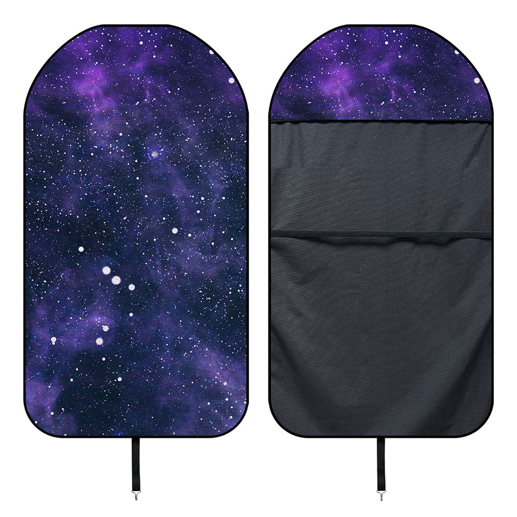 Dark Purple Galaxy Outer Space Print Waterproof Car Seat Cover