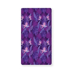 Dark Purple Hawaiian Tropical Print Baby Crib Sheet