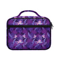 Dark Purple Hawaiian Tropical Print Briefcase Bible Bag