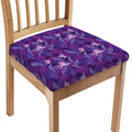 Dark Purple Hawaiian Tropical Print Chair Cushion Cover