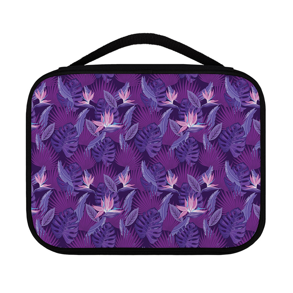 Dark Purple Hawaiian Tropical Print Classic Bible Case