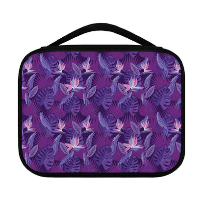 Dark Purple Hawaiian Tropical Print Classic Bible Case