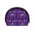 Dark Purple Hawaiian Tropical Print Coin Purse