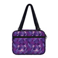 Dark Purple Hawaiian Tropical Print Double Strap Bible Bag