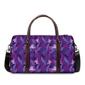 Dark Purple Hawaiian Tropical Print Duffel Bag
