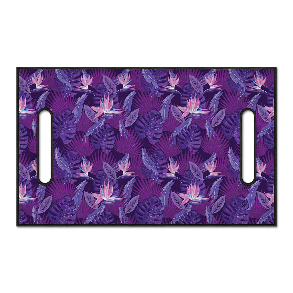 Dark Purple Hawaiian Tropical Print Golf Cart Seat Cover