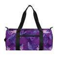 Dark Purple Hawaiian Tropical Print Gym Bag