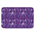Dark Purple Hawaiian Tropical Print Indoor Door Mat