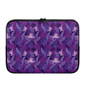 Dark Purple Hawaiian Tropical Print Laptop Sleeve