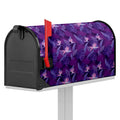 Dark Purple Hawaiian Tropical Print Mailbox Cover