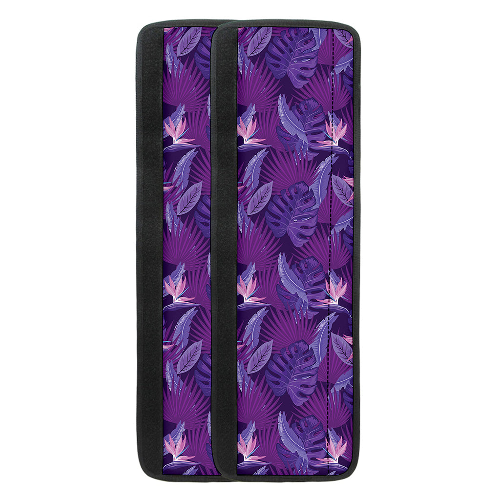 Dark Purple Hawaiian Tropical Print Refrigerator Handle Covers