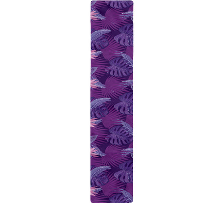 Dark Purple Hawaiian Tropical Print Table Runner