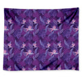 Dark Purple Hawaiian Tropical Print Tapestry