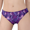 Dark Purple Hawaiian Tropical Print Women's Panties