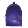 Dark Purple Milky Way Galaxy Space Print Backpack