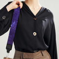 Dark Purple Milky Way Galaxy Space Print Bag Strap