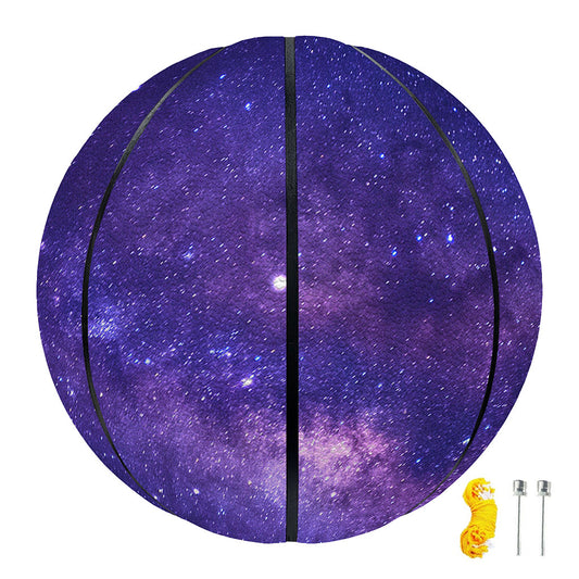 Dark Purple Milky Way Galaxy Space Print Basketball