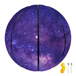 Dark Purple Milky Way Galaxy Space Print Basketball