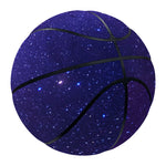 Dark Purple Milky Way Galaxy Space Print Basketball