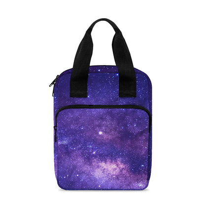 Dark Purple Milky Way Galaxy Space Print Bible Tote Bag