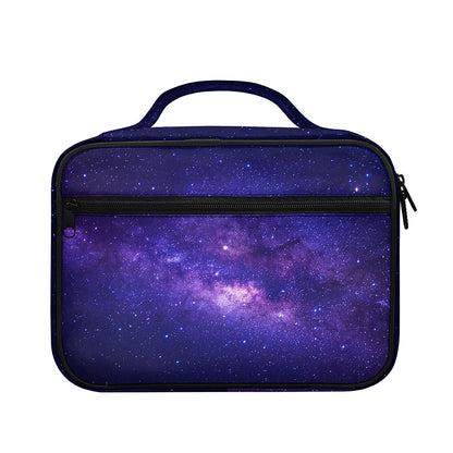 Dark Purple Milky Way Galaxy Space Print Briefcase Bible Bag