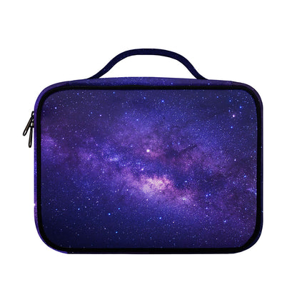 Dark Purple Milky Way Galaxy Space Print Briefcase Bible Bag
