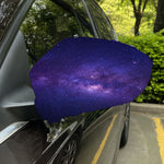 Dark Purple Milky Way Galaxy Space Print Car Side Mirror Covers