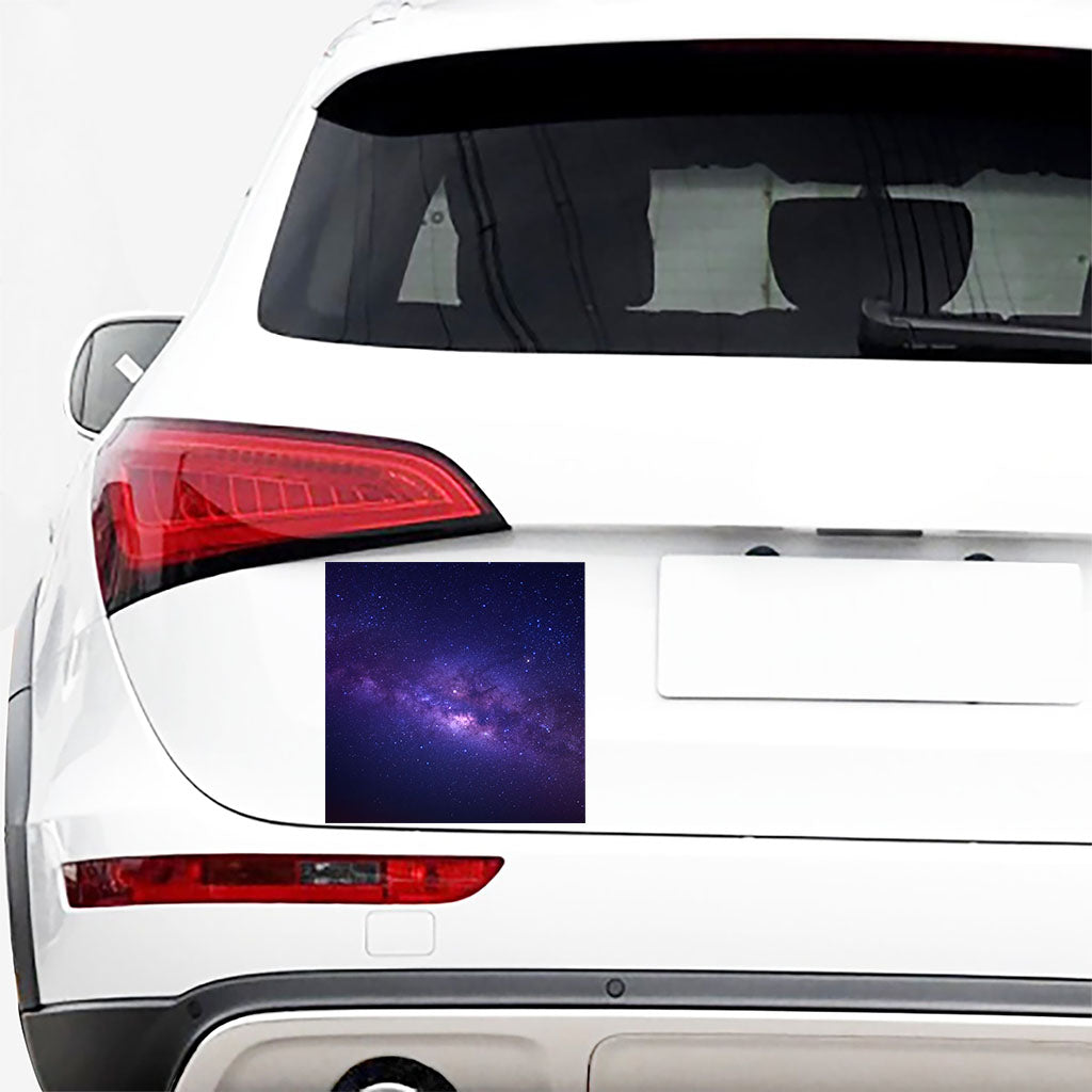 Dark Purple Milky Way Galaxy Space Print Car Sticker