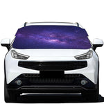 Dark Purple Milky Way Galaxy Space Print Car Windshield Snow Cover