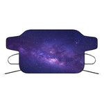 Dark Purple Milky Way Galaxy Space Print Car Windshield Snow Cover