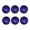 Dark Purple Milky Way Galaxy Space Print Coaster Set