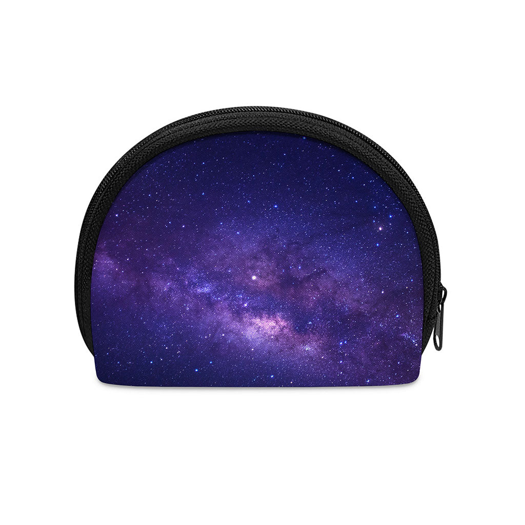 Dark Purple Milky Way Galaxy Space Print Coin Purse