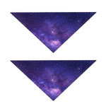 Dark Purple Milky Way Galaxy Space Print Dog Bandana