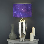 Dark Purple Milky Way Galaxy Space Print Drum Lamp Shade