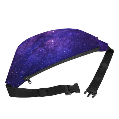 Dark Purple Milky Way Galaxy Space Print Fanny Pack