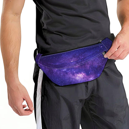 Dark Purple Milky Way Galaxy Space Print Fanny Pack