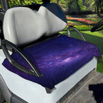 Dark Purple Milky Way Galaxy Space Print Golf Cart Seat Cover