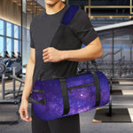 Dark Purple Milky Way Galaxy Space Print Gym Bag