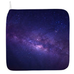 Dark Purple Milky Way Galaxy Space Print Hand Towel