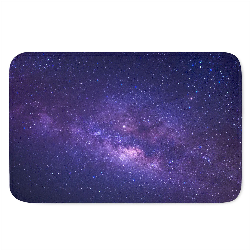Dark Purple Milky Way Galaxy Space Print Indoor Door Mat