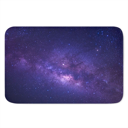Dark Purple Milky Way Galaxy Space Print Indoor Door Mat