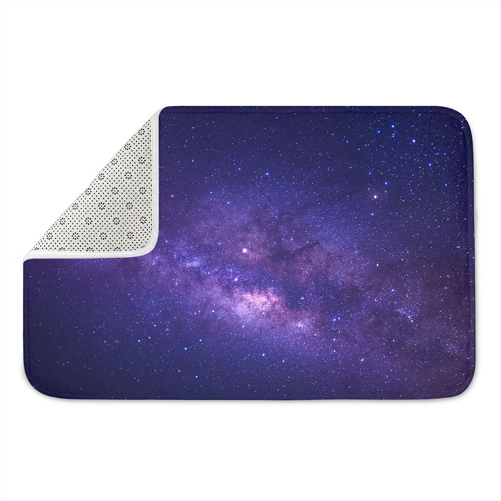 Dark Purple Milky Way Galaxy Space Print Indoor Door Mat