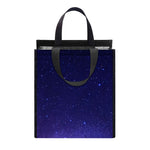 Dark Purple Milky Way Galaxy Space Print Insulated Lunch Tote