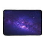 Dark Purple Milky Way Galaxy Space Print Kitchen Mat