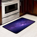 Dark Purple Milky Way Galaxy Space Print Kitchen Mat